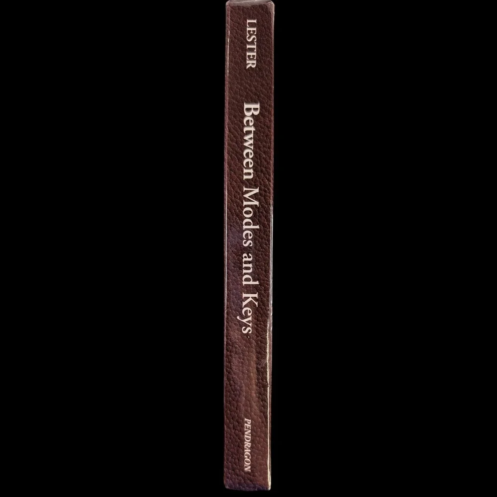 Between Modes and Keys German Theory 1592-1802 Joel Lester Pendragon Press Book